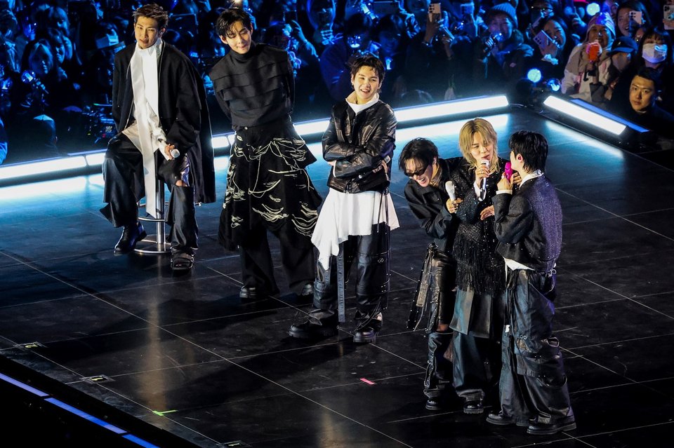 BTS: RM, Jin, Jimin, V, Suga, Jung Kook και J-Hope / Φωτογραφία: AP 