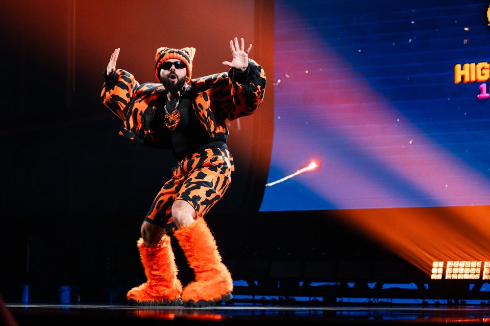 Ο Ακύλας στην πρόβα της Eurovision 2026