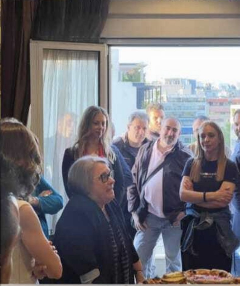Η Μαρία Παπασπύρου στα εγκαίνια του δικηγορικού γραφείου της Έφης Αχτσιόγλου / Φωτογραφία: Dnews.gr