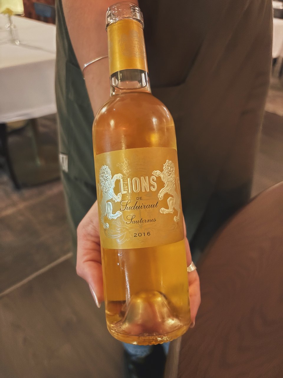 Γλυκό κρασί «Lions de Suduiraut Sauternes» 2015 - Chateau Suduiraut  / Φωτογραφία: Μάνος Λειβαδάρος/iefimerida