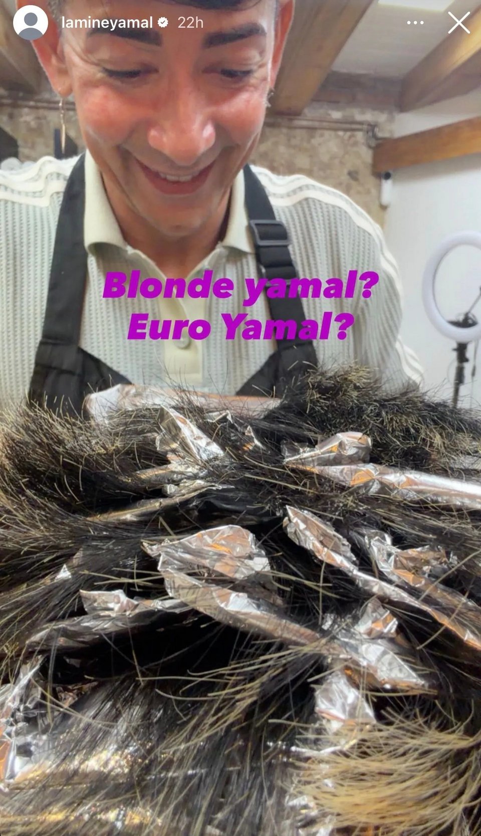 SCREENSHOT / LAMINE YAMAL INSTAGRAM