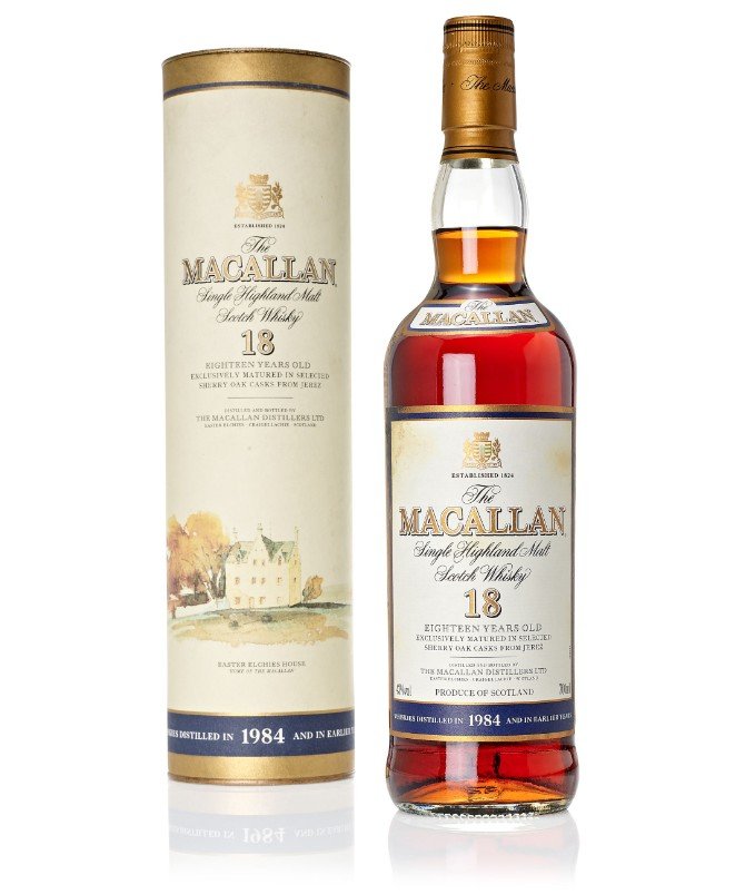 Φιάλη ουίσκι Macallan 18 ετών / Φωτογραφία: Bonhams