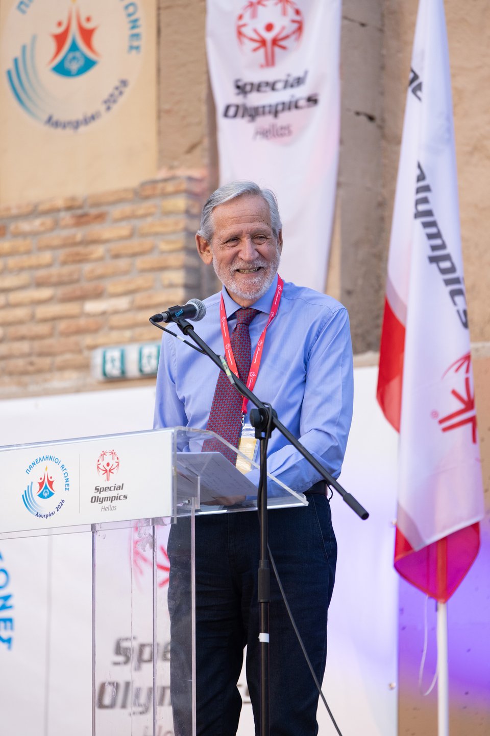 Ο Πρόεδρος Special Olympics Hellas, Διονύσιος Κοδέλλας, πρέσβυς ε.τ. 