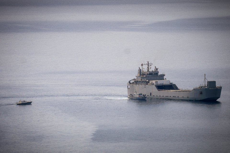 Επιχείρηση για τη μεταφορά των ακτιβιστών του στολίσκου για τη Γάζα στην Κρήτη / Eurokinissi 