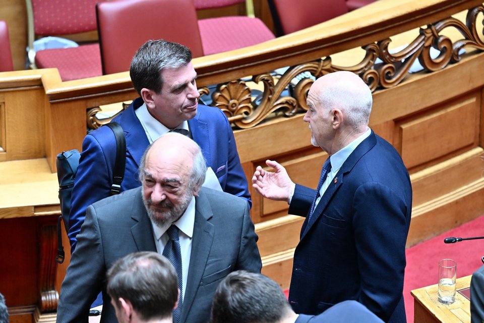 Ο Δημήτρης Καιρίδης με τον Γιώργο Παπανδρέου