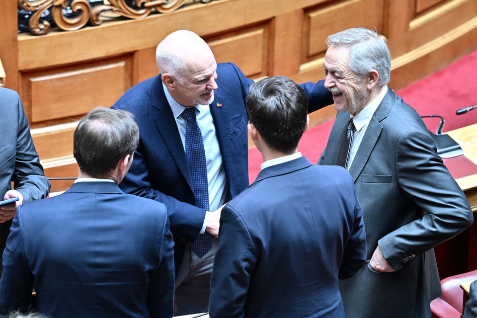 Γιώργος Παπανδρέου, Πάρις Κουκουλόπουλος, Δημήτρης Μάντζος και Παύλος Χρηστίδης