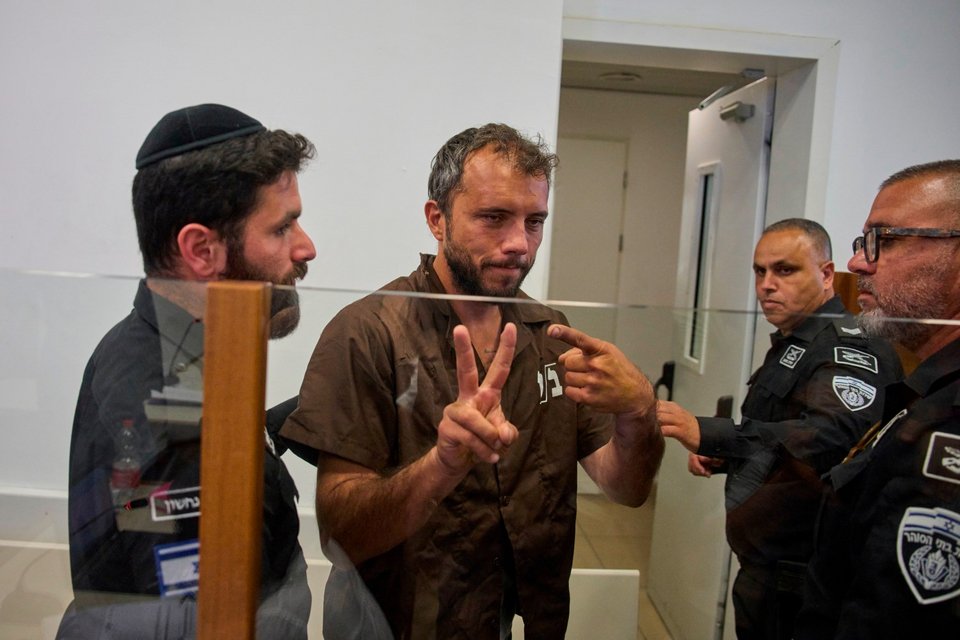 O Βραζιλιάνος Τιάγκο Αβίλα συνελήφθη από τις ισραηλινές αρχές, ενώ επέβαινε σε πλοίο του Στολίσκου Ελευθερίας για τη Γάζα, μεταφέρθηκε στο Ισραήλ και έκτοτε κρατείται / Φωτογραφία: AP 