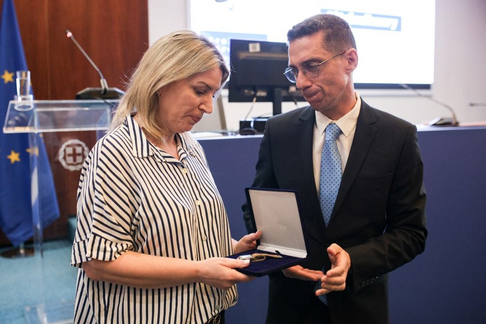 Η Παναγιώτα Γαλάνη, εγγονή της αδελφής του κρατούμενου Γιώργου Σαγματόπουλου