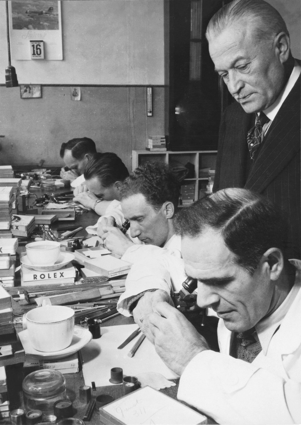 Hans Wilsdorf, Rolex workshops, 1942