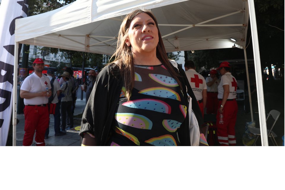 Η Ζωή Κωνσταντοπούλoυ στο Athens Pride / Φωτογραφία: Eurokinissi