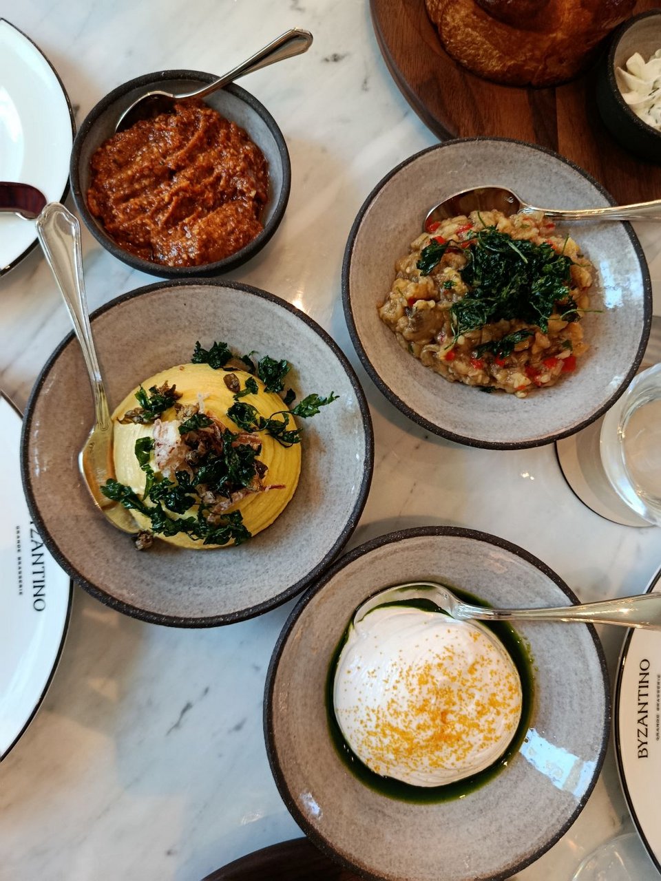 Byzantino brasserie εστιατόριο The Ilisian δοκιμάσαμε μενού