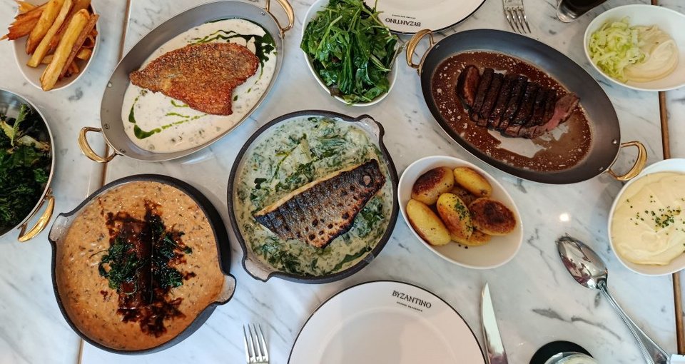 Byzantino brasserie εστιατόριο The Ilisian δοκιμάσαμε μενού