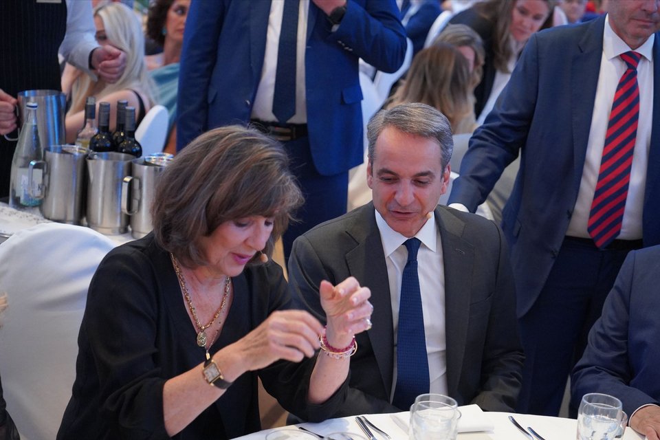 Κριστιάν Αμανπούρ, Κυριάκος Μητσοτάκης
