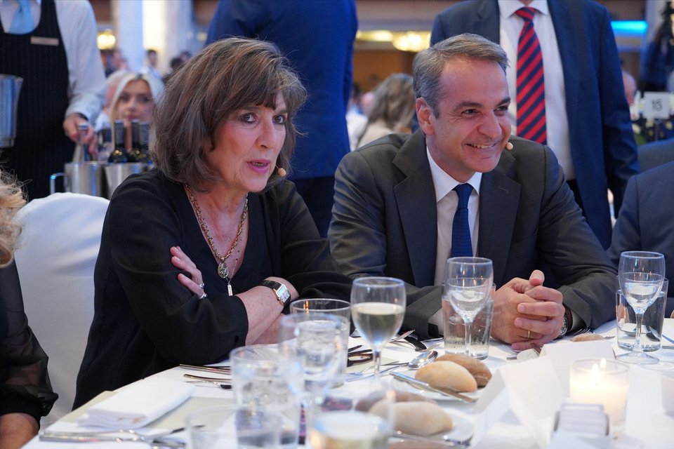 Κριστιάν Αμανπούρ και Κυριάκος Μητσοτάκης