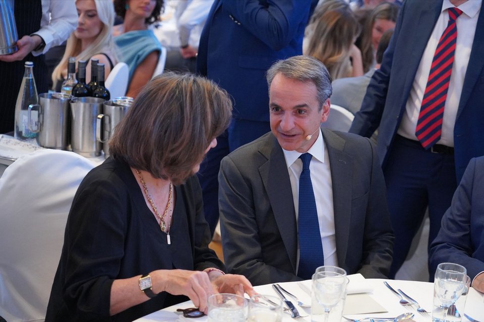 Κριστιάν Αμανπούρ και Κυριάκος Μητσοτάκης