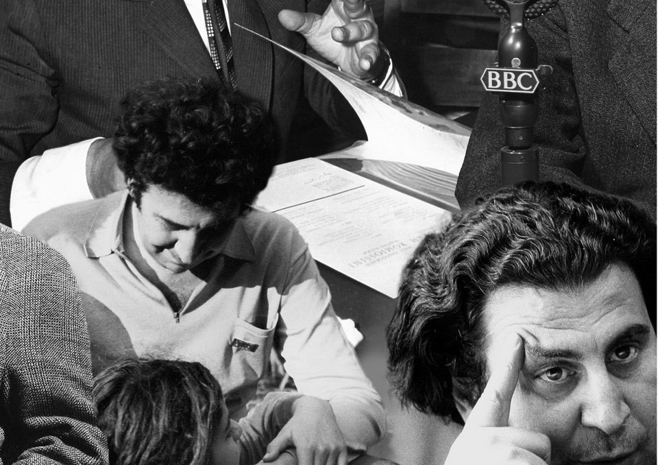 Σύνθεση από φωτογραφίες του προσωπικού αρχείου του Μίκη Θεοδωράκη, Μουσική Βιβλιοθήκη «Λίλιαν Βουδούρη», του Συλλόγου Οι Φίλοι της Μουσικής