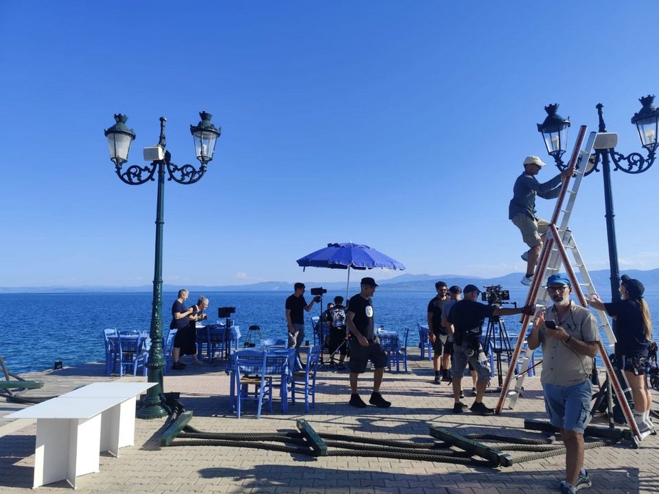 Το συνεργείο στην Εύβοια 