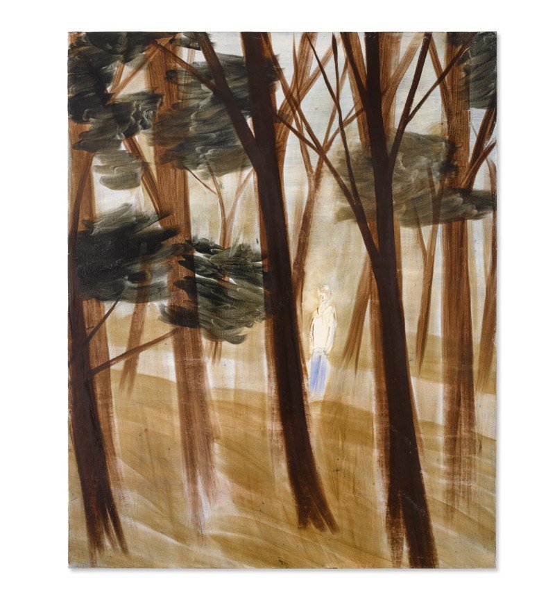 Ο πίνακας του Yu Nishimura με τίτλο ﻿A Man in a Forest έκανε limit-up﻿ / Φωτογραφία: Sotheby's