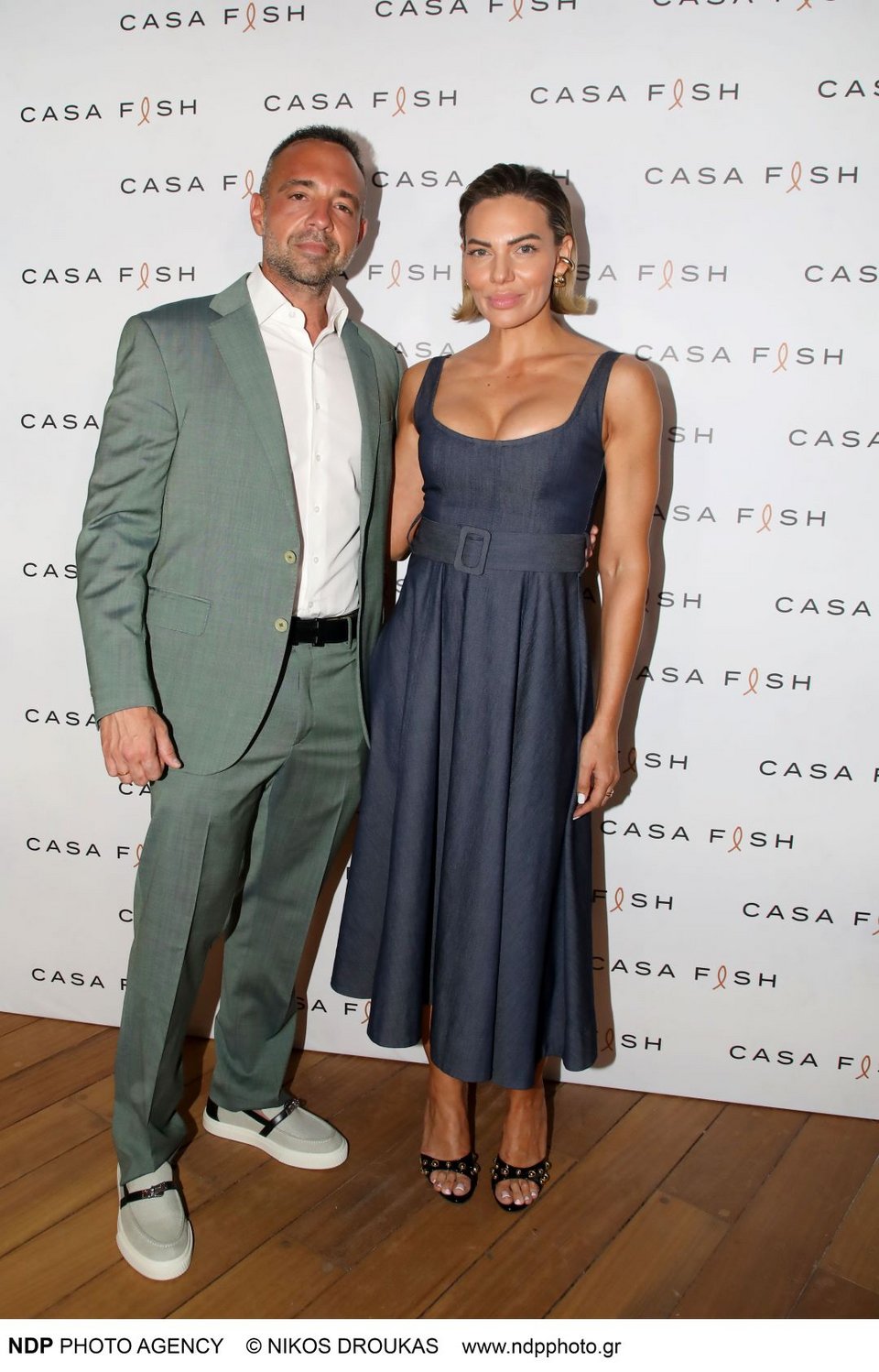 Ο Βασίλης Σταθοκωστόπουλος με την Ιωάννα Μαλέσκου