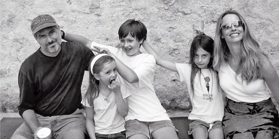 Μια φωτογραφία της οικογένειας Jobs σε ένα ταξίδι στο Ravello της Ιταλίας το 2003 