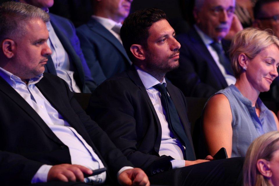 Κωνσταντίνος Κυρανάκης και δίπλα του η Αλεξάνδρα Σδούκου