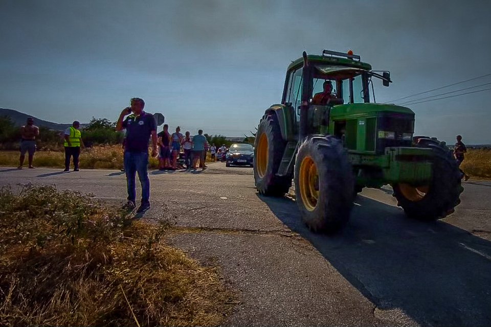 Φωτιά στη Σουρωτή, κοντά στη Θέρμη, στη Θεσσαλονίκη / Eurokinissi 