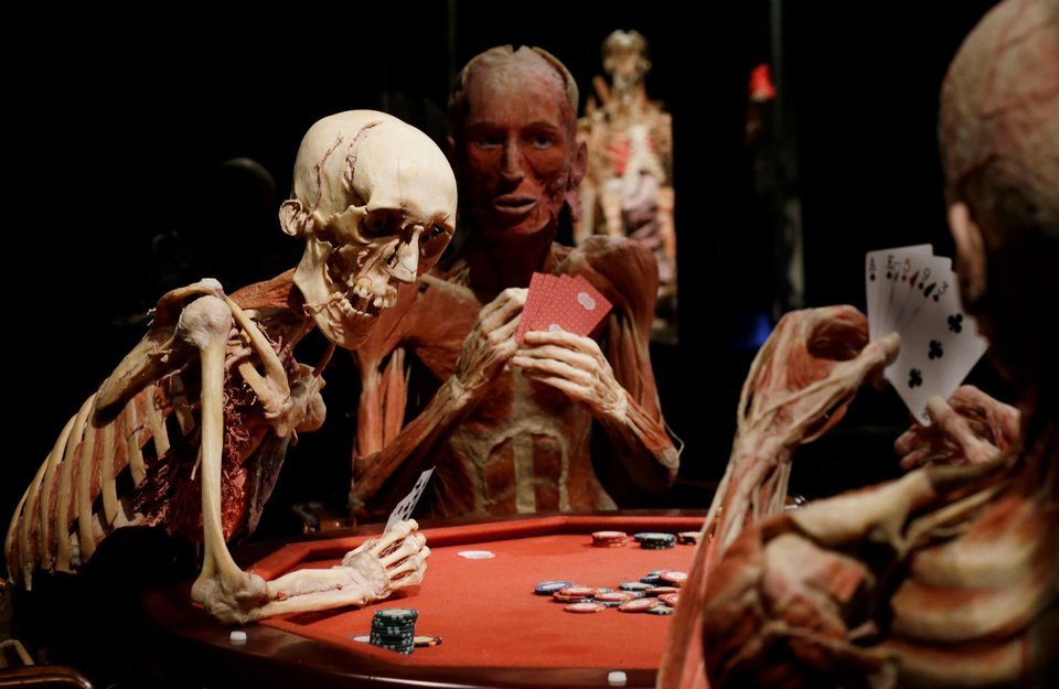 Στιγμιότυπο από την περιοδεύουσα έκθεση «Body Worlds» στο Μιλάνο της Ιταλίας,  3 Οκτωβρίου 2012. (AP Photo/Luca Bruno)