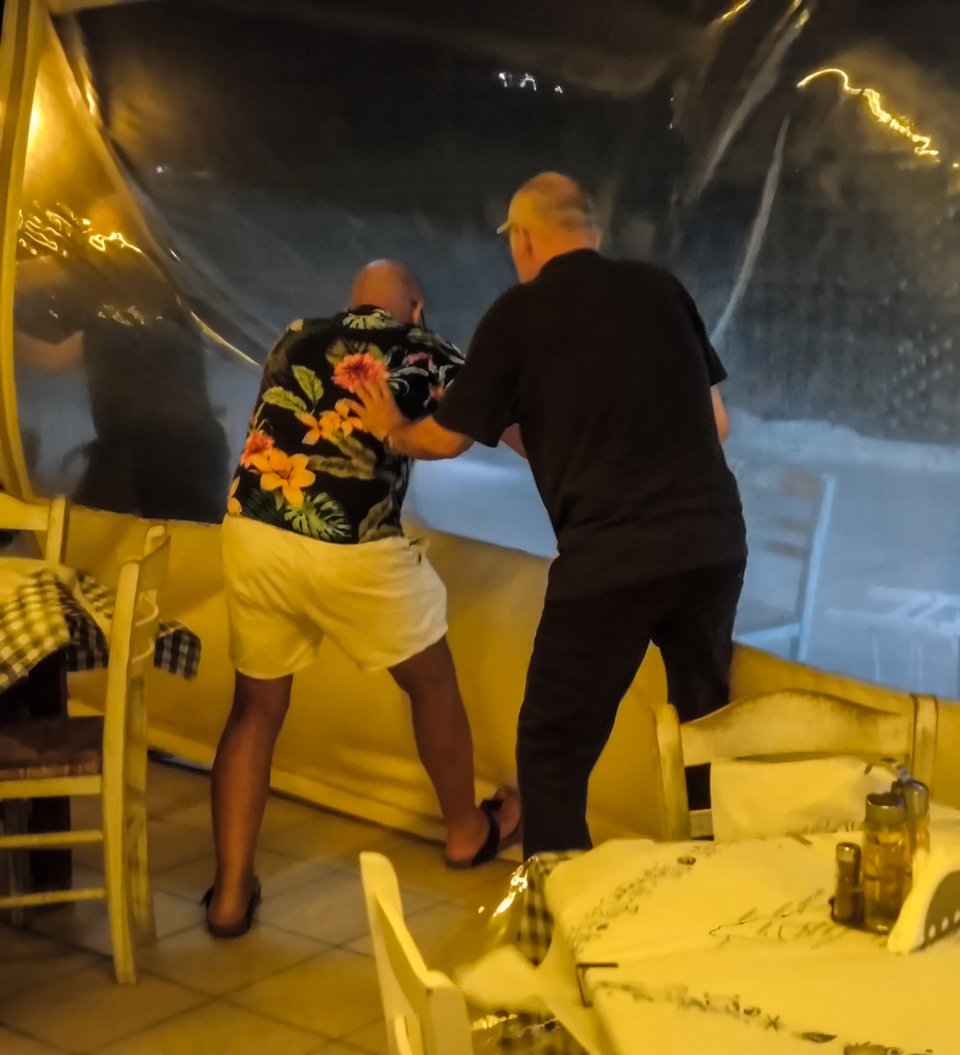 Μπουρίνι στην Κέρκυρα / Φωτογραφία EUROKINISSI 