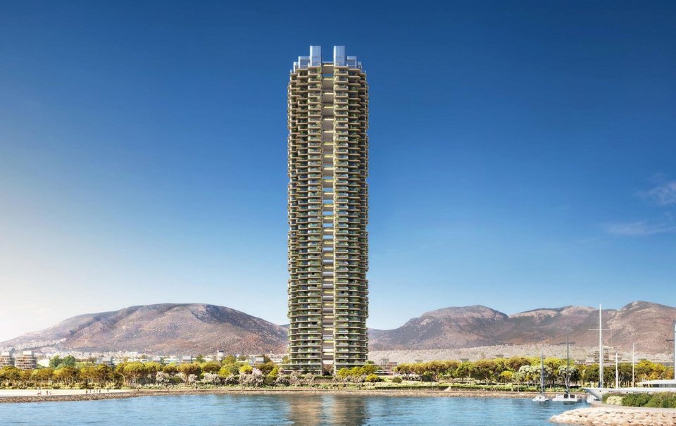 Ο ουρανοξύστης Riviera Tower στο Ελληνικό, όταν θα παραδοθεί το 2027 - @theellinikon