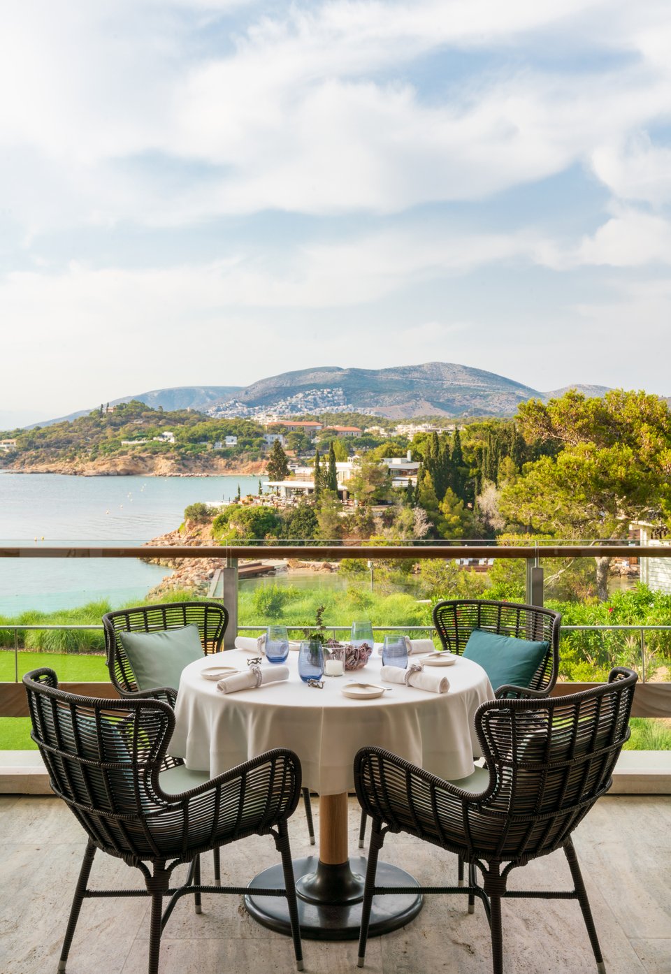 Ροτόντα του εστιατορίου Pelagos στο Four Seasons Astir Palace Hotel Athens στη Βουλιαγμένη.