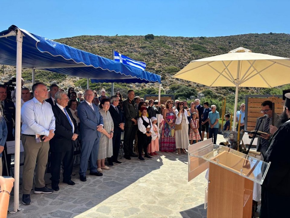 Τα εγκαίνια πραγματοποιήθηκαν από τον Πρόεδρο της Δημοκρατίας Κωνσταντίνο Τασούλα, παρουσία της Υπουργού Πολιτισμού Λίνας Μενδώνη