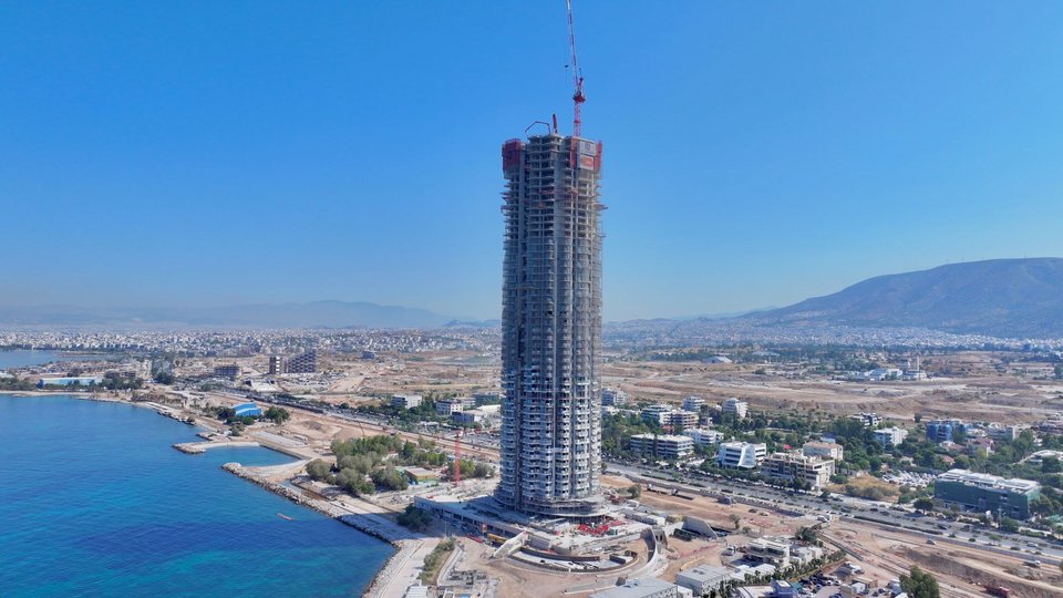 Ο ουρανοξύστης Riviera Tower στο Ελληνικό, έφτασε στο τελικό του ύψος - Πηγή φωτογραφίας LAMDA Development