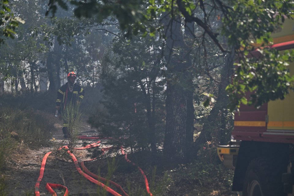 Μεγάλη φωτιά στο δάσος του Φοντενμπλό, στα νότια του Παρισιού, στη Γαλλία / AP 