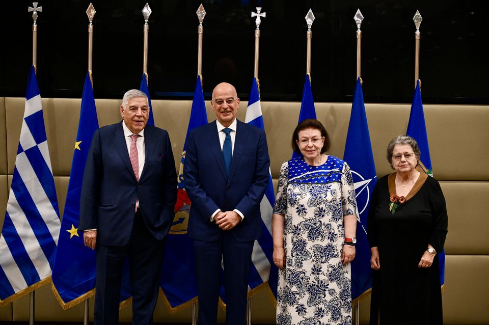 Νίκος Δένδιας, Λίνα Μενδώνη, Αντώνης Κομνηνός και Όλγα Μεντζαφού 