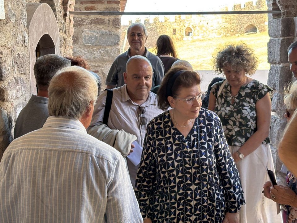 Η Λίνα Μενδώνη στο οθωμανικό ιεροδιδασκαλείο στο Κάστρο Μυτιλήνης