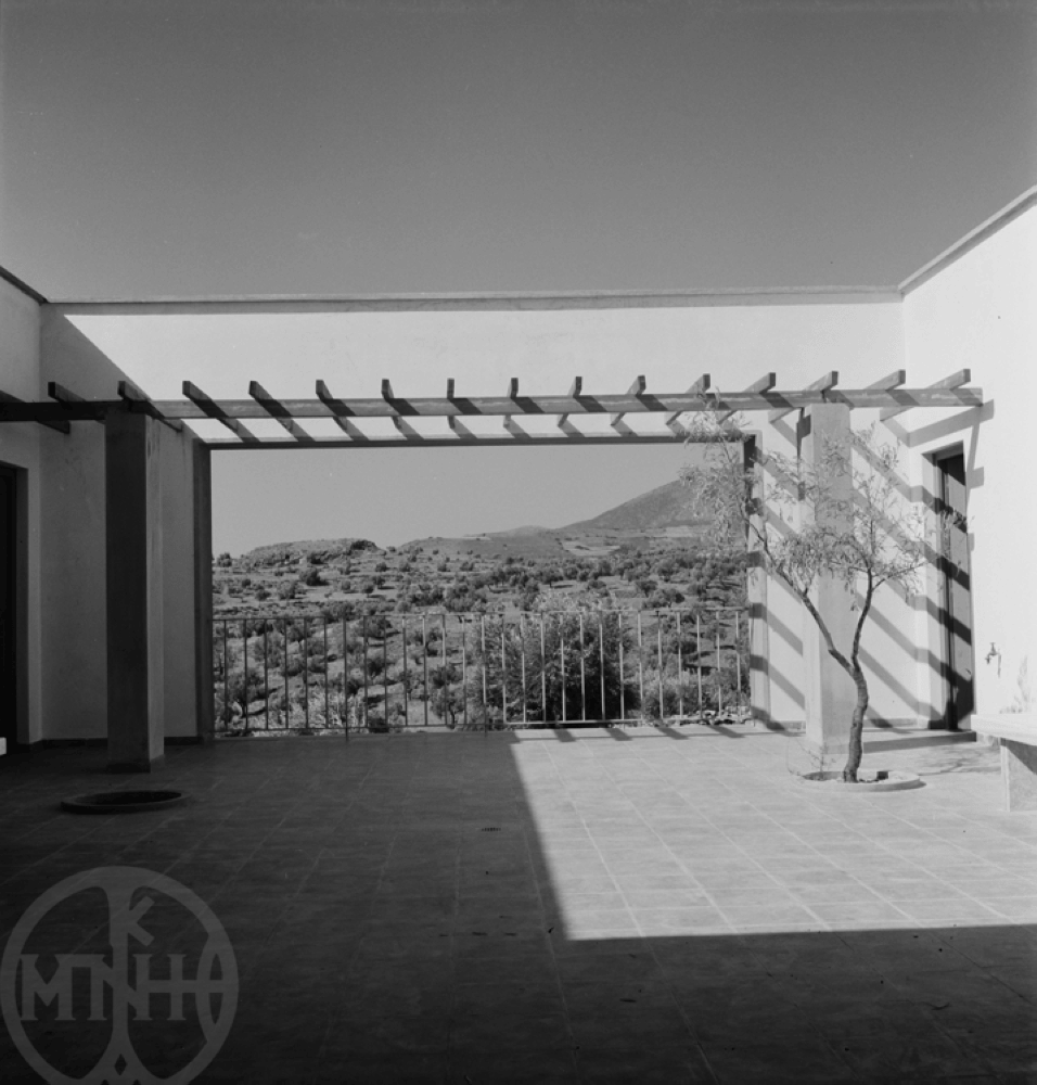 Άποψη του Αιθρίου, 1953, Ν.Τομπάζης, Αρχείο Μουσείου Μπενάκη