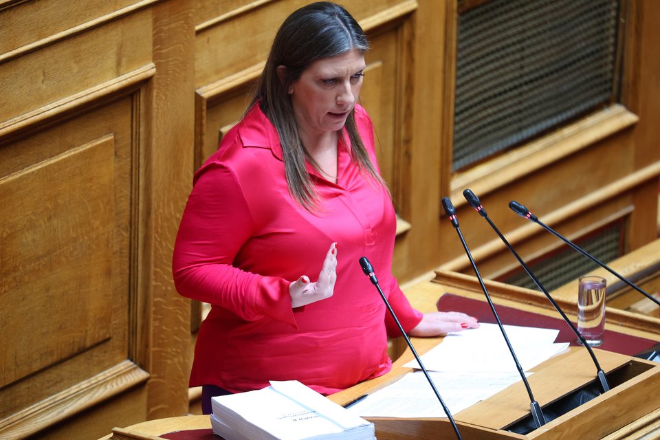 Η Ζωή Κωνσταντοπούλου σήμερα στη Βουλή (Eurokinissi)