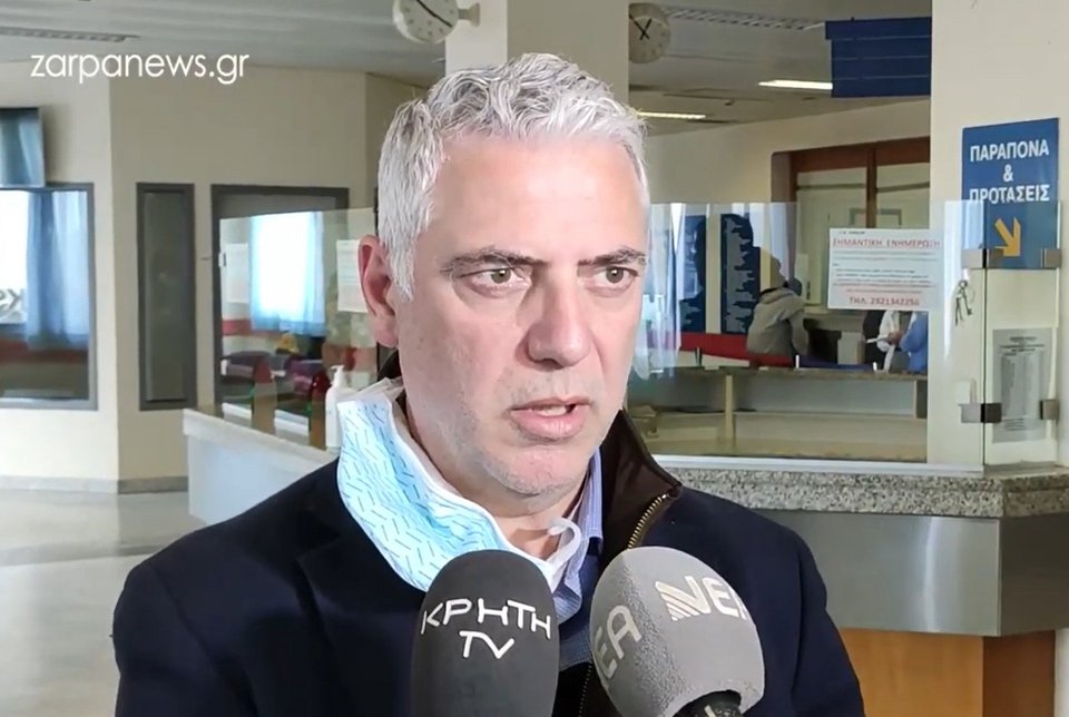 Ο διοικητής του νοσοκομείου Χανίων, Γιώργος Μπέας