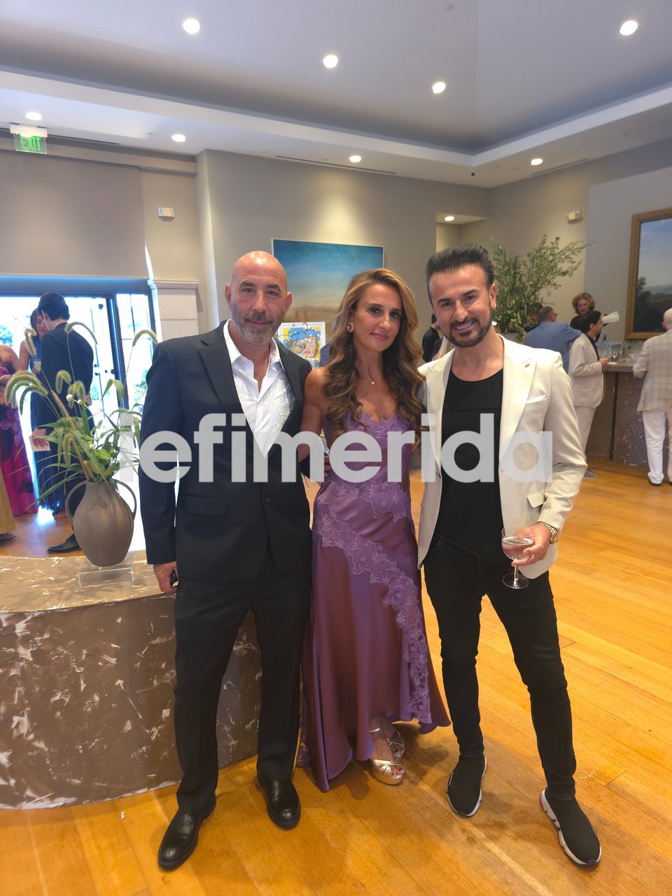 Η Όλγα Καρλούτσου με τον Πήτερ Γλάρο και τον Ζακ Ερντέμ