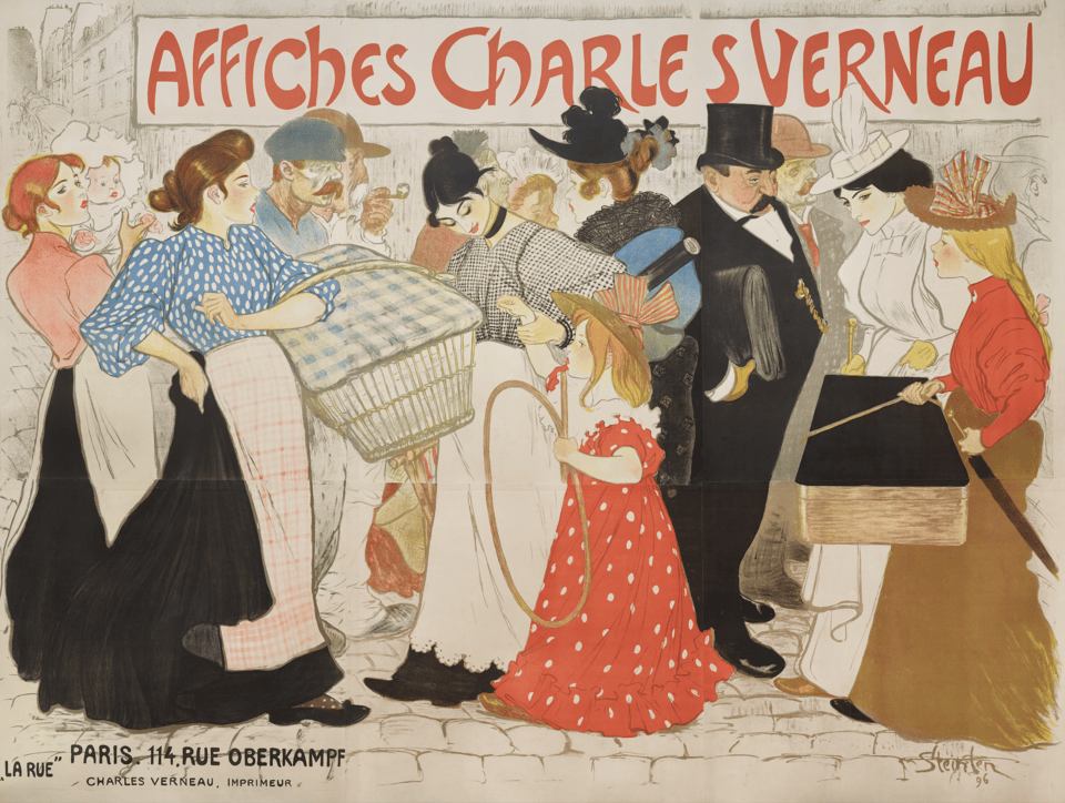 La Rue. Affiches Charles Verneau