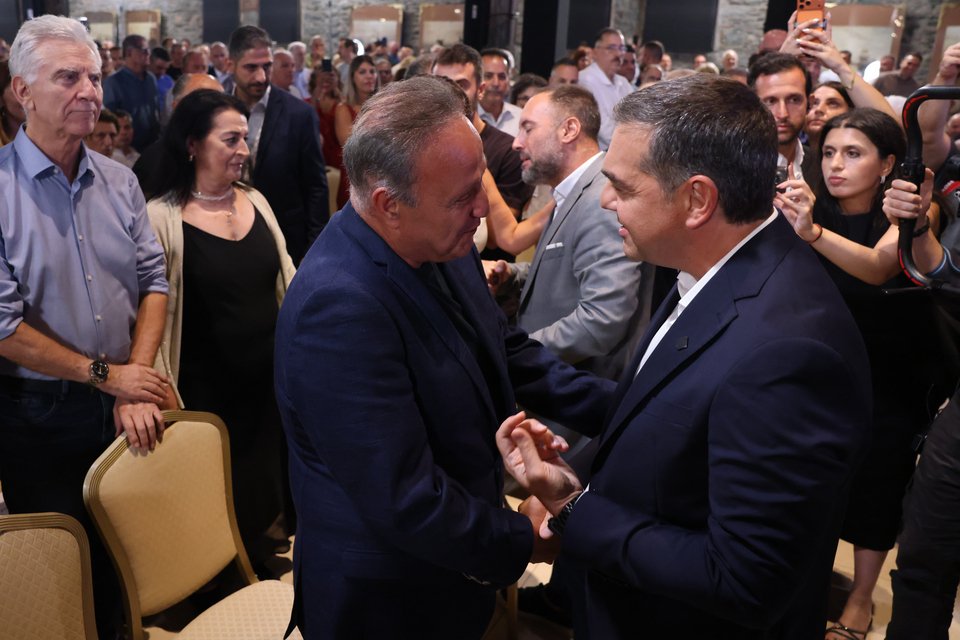 Ο Αλέξης Τσίπρας με τον δήμαρχο Θεσσαλονίκης Στέλιο Αγγελούδη