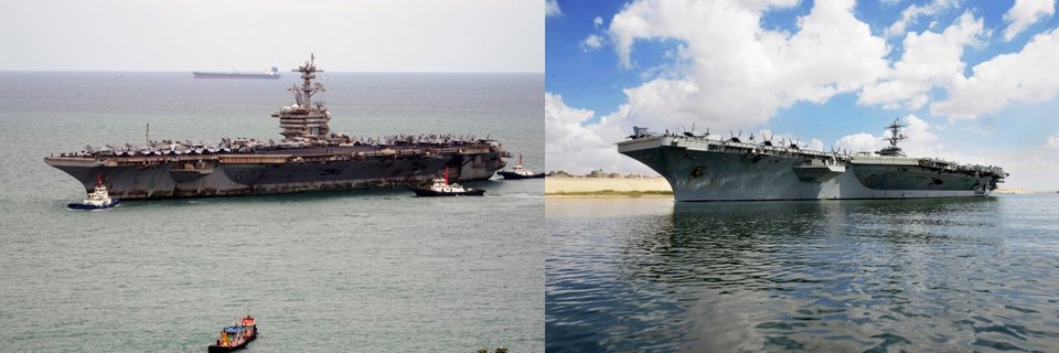 Το πριν και το μετά του αεροπλανοφόρου USS Αbraham Lincoln / Φωτογραφίες AP