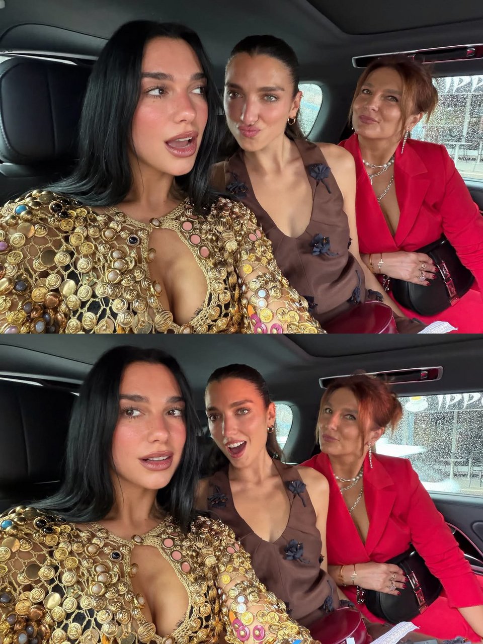 H Dua Lipa με την αδερφή της και τη μητέρα της