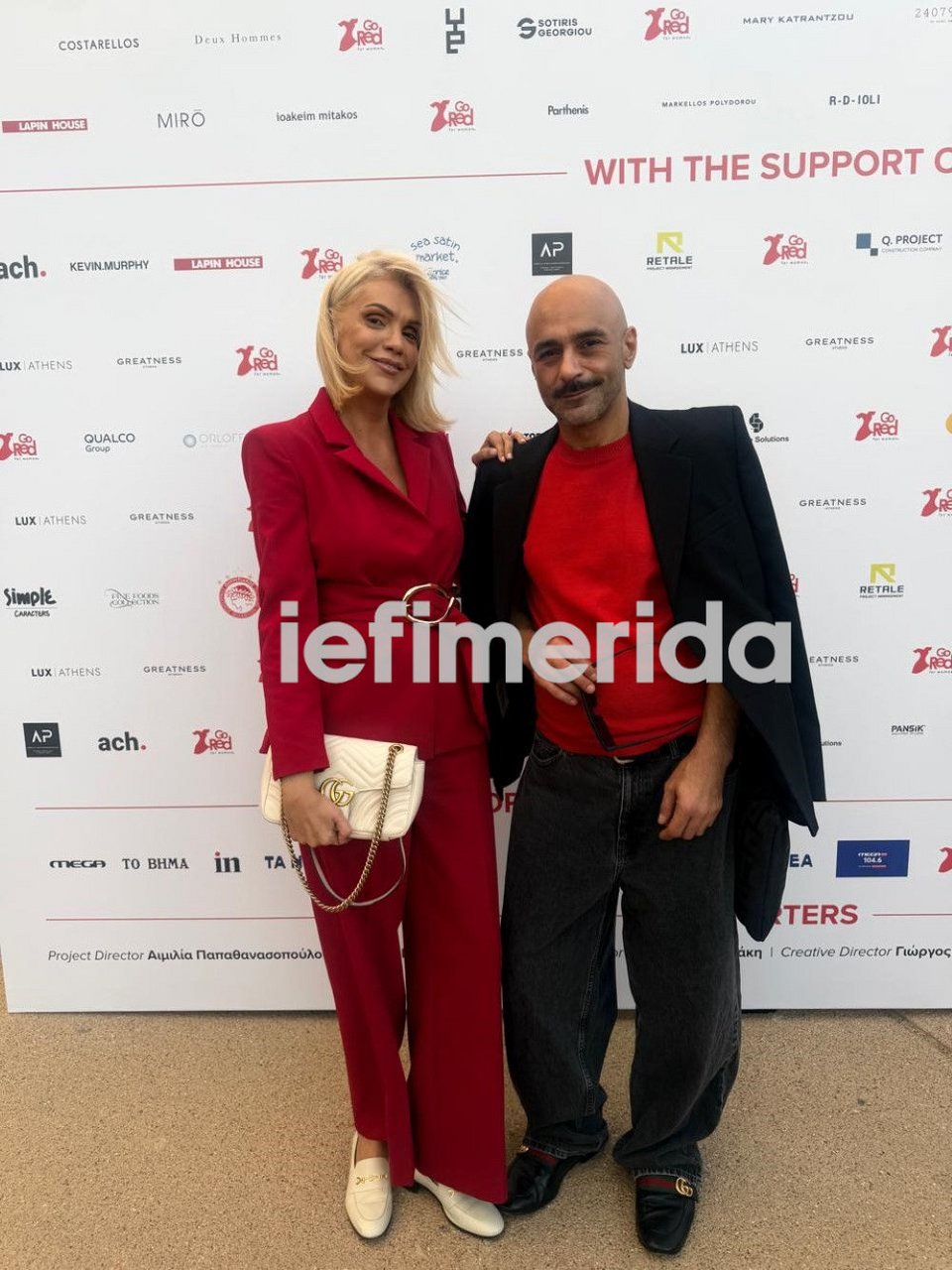Η δημοσιογράφος Σάσα Σταμάτη με τον γνωστό hairstylist και make-up artist Ρένο Πολίτη
