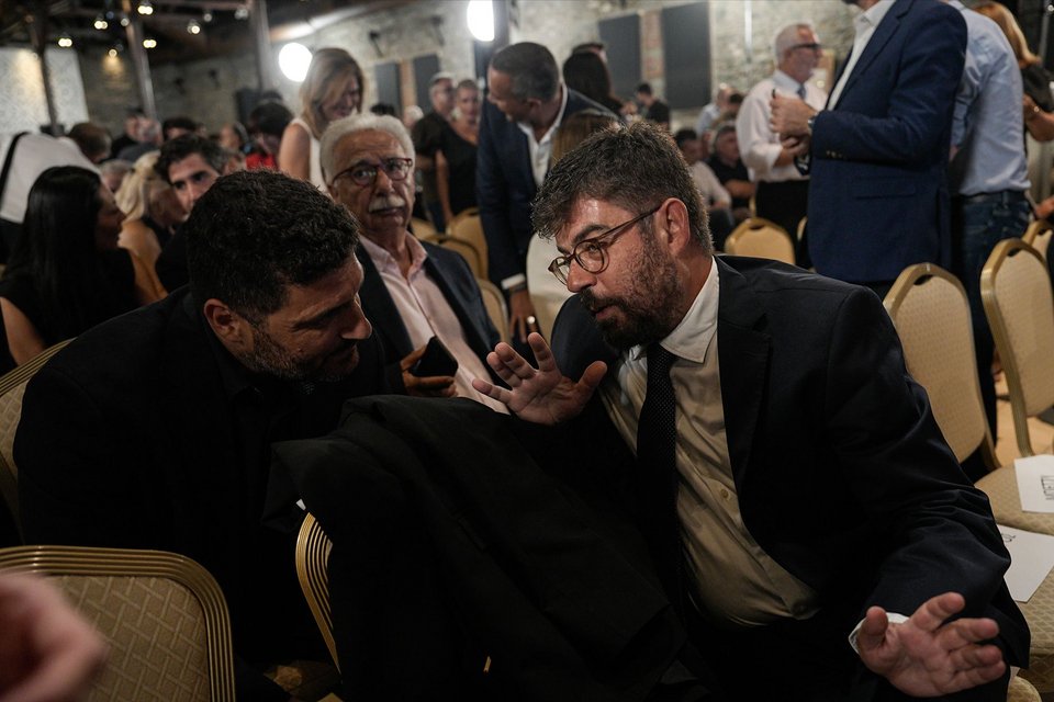 Ο Διονύσης Τεμπονέρας με τον πρώην υπουργό Δικαιοσύνης της κυβέρνησης Τσίπρα, Μιχάλη Καλογήρου