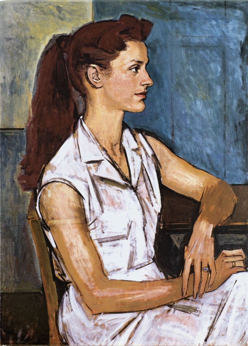 Γιάννης Μόραλης ( 1916 - 2009 ) Πορτρέτο γυναίκας-Έκδοση Ελληνικός Συλλεκτικός Κύκλος (2010)