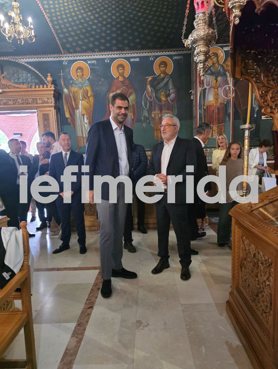 Ο Παύλος Μαρινάκης με τον Ανδρέα Κωνσταντάτο