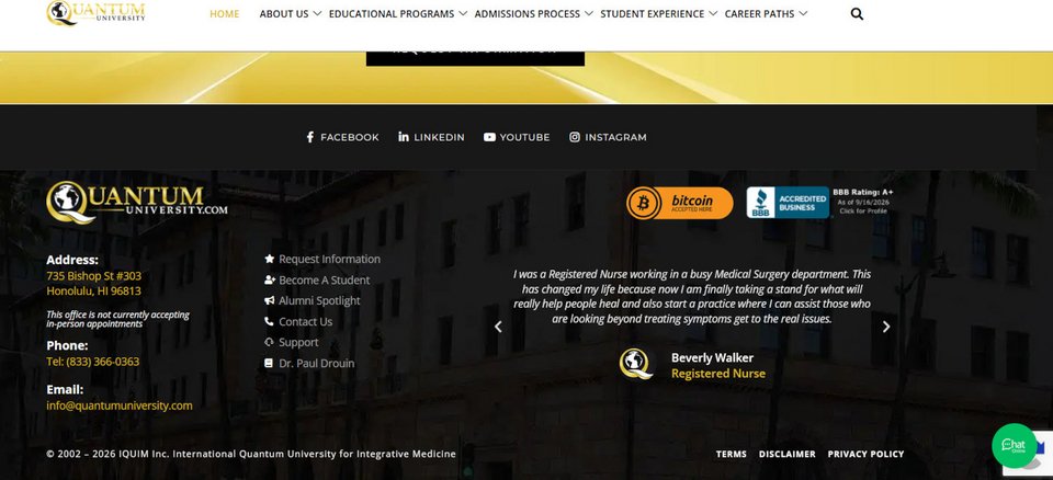 γιατρός, Quantum University