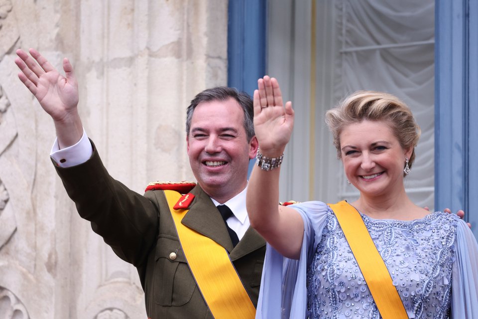 Ο μέγας δούκας Γκιγιόμ και η μεγάλη δούκισσα Στεφανί του Λουξεμβούργου