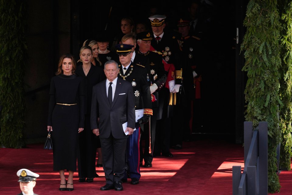 Ο βασιλιάς και η βασίλισσα Ράνια τηςε Ιορδανίας 